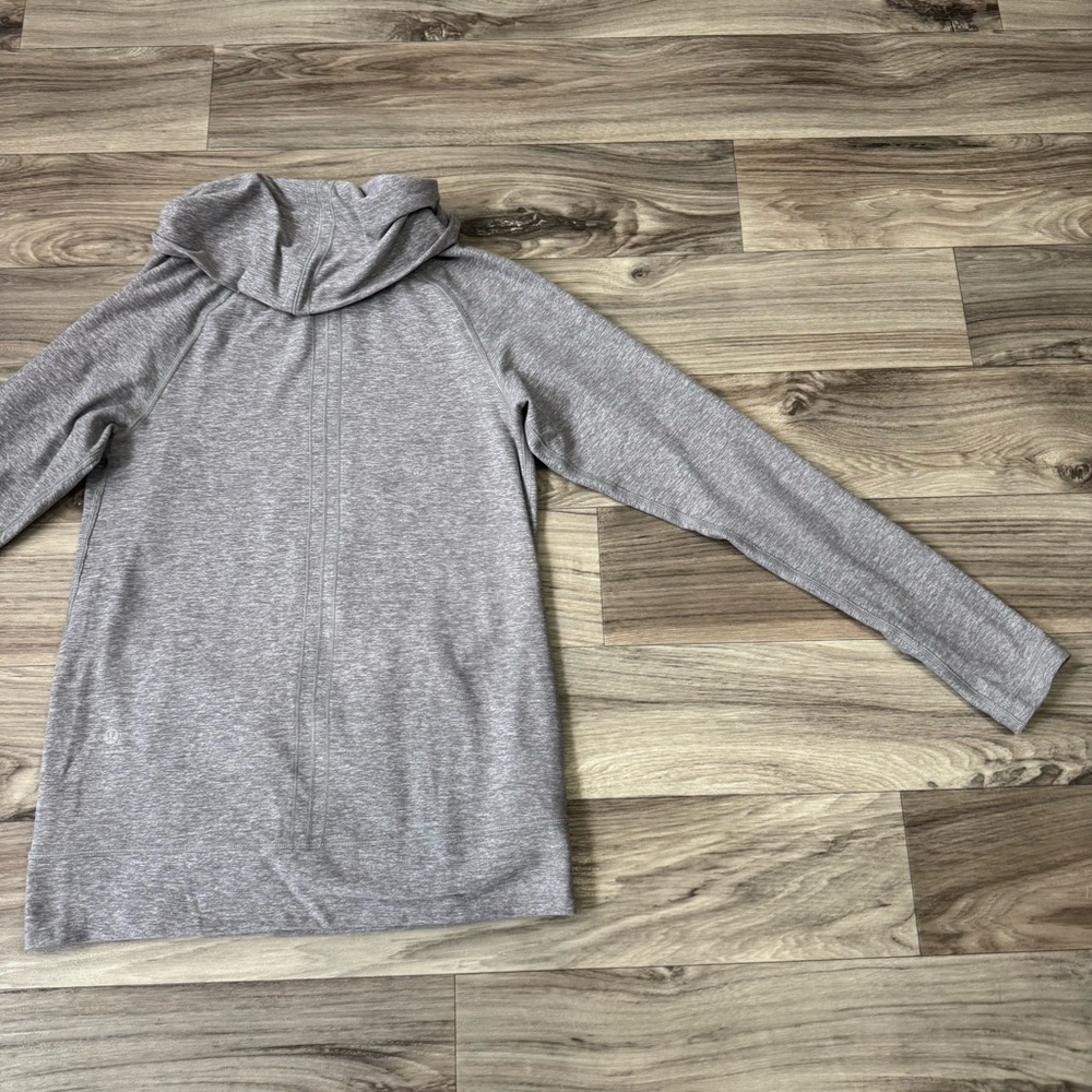 Lululemon Make a Move Long Sleeve Cowl Neck Pullover Heathered Gray - Picture 11 of 11